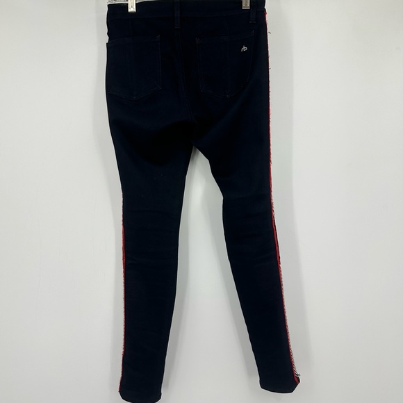 Rag & Bone Raja Midnight Embroidered Side Skinny Ankle Jeans Size 27 | AP580 - Picture 10 of 13